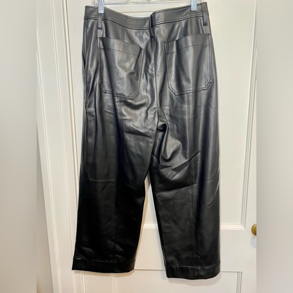Madewell Vegan Lather Wide-Leg Pants - Picture 3 of 4